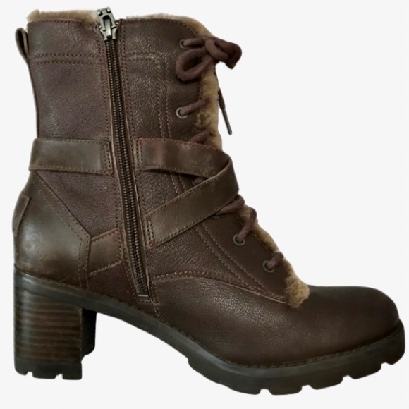 UGG Ingrid: Dark Brown Authentic Leather Boots are Stout and Comfy - Picture 4 of 13